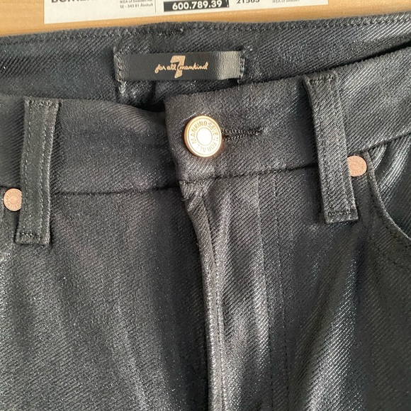 7 for all mankind black skinny jeans - Picture 3 of 4